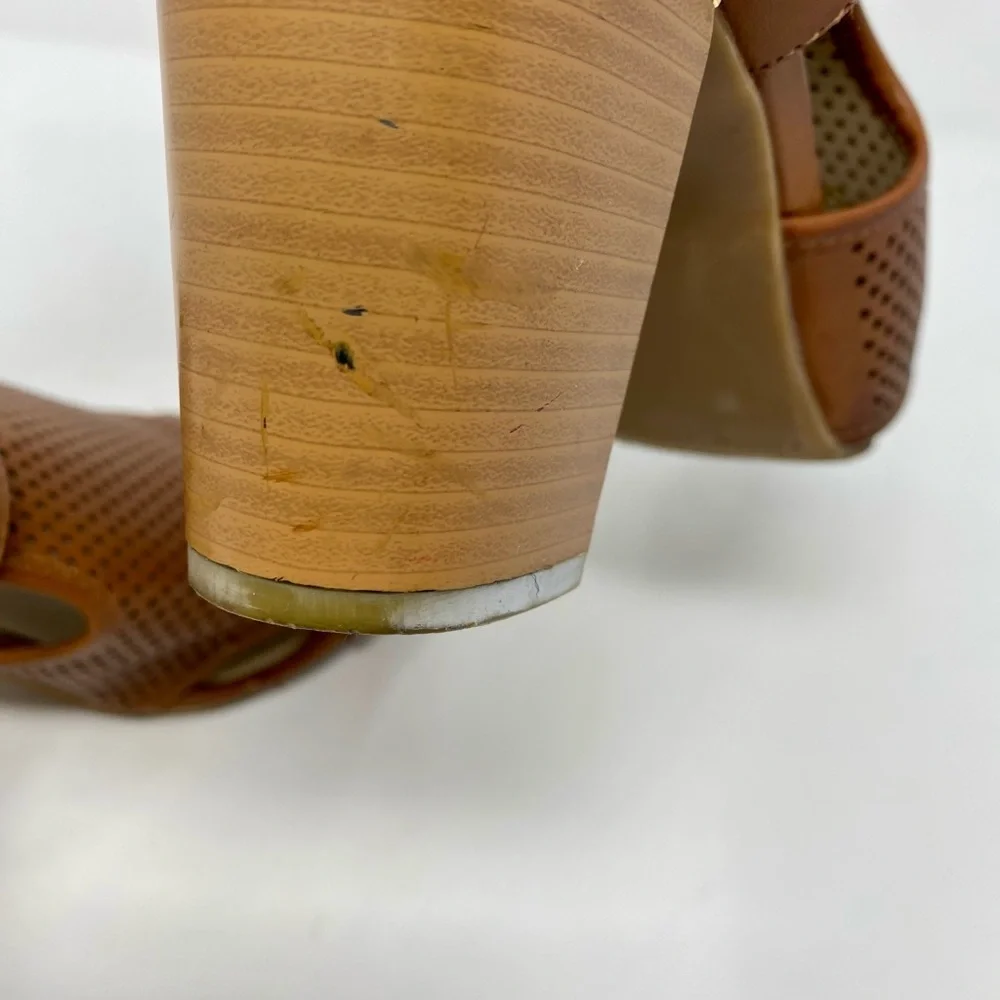 Women’s Brown Block Heel Sandals Size 10M
